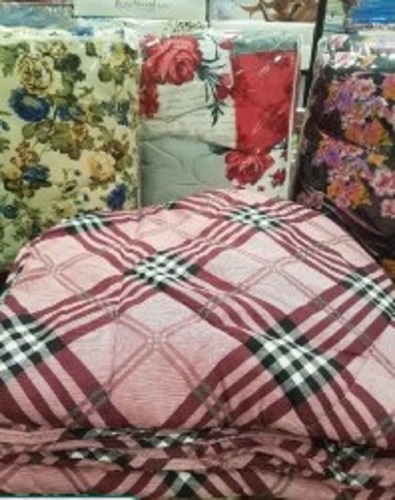 Printed Single Bed Quilts - Full Size, Lightweight | Printed Pattern, Low Maintenance, Winter Use