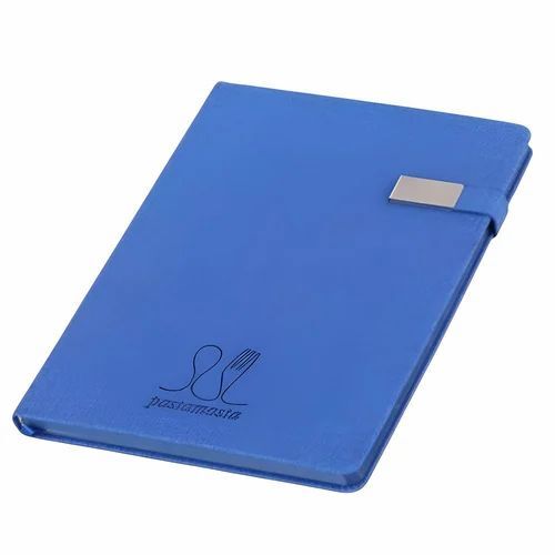 Sky Blue Leatherette A4 Corporate Diary
