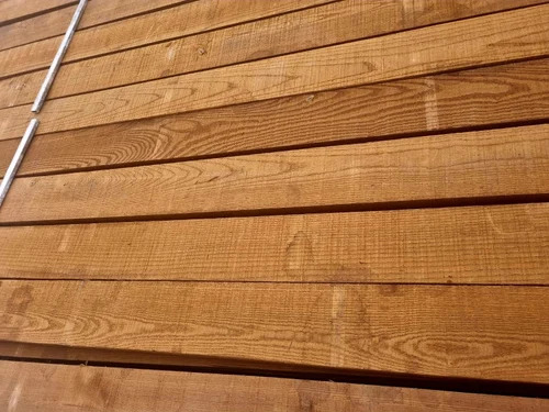 Square Thermo Ash Wood Cladding, 3-10 Ft