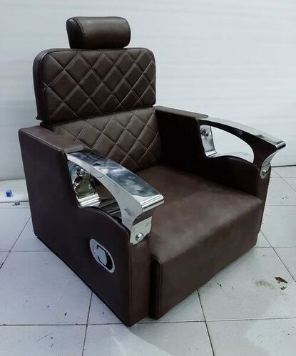 Stylist Comfortable Salon Chair - Standard Size, Brown | Armrest, Durable, Long Lasting, India Origin