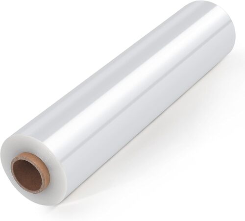Transparent Stretch Film - Standard Size, Transparent Roll | Soft, Eco Friendly, Water Resistant Packaging Use