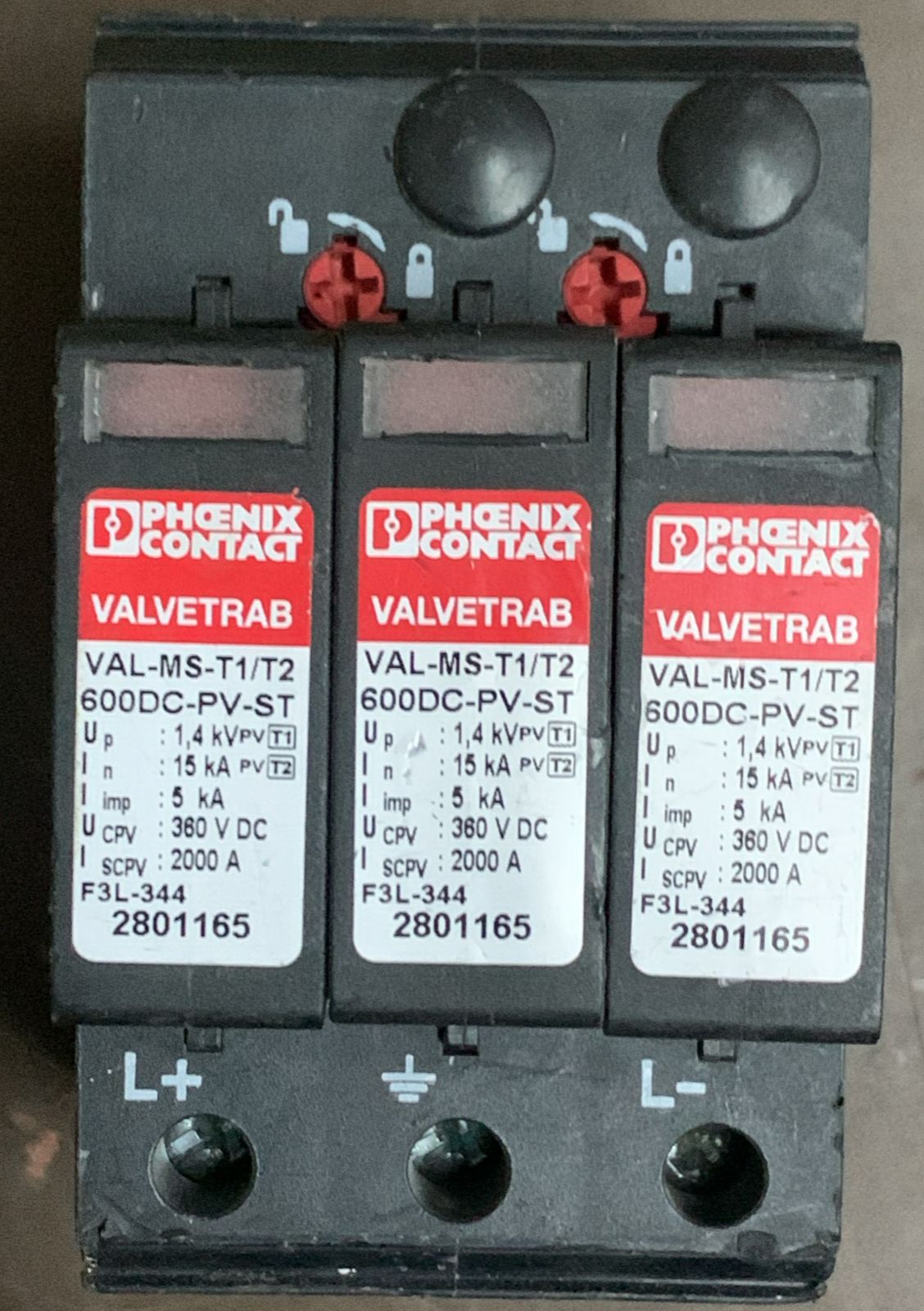 Val-ms-t1/t2 335/12.5/3+1-fm - Lightning / Surge Arrester Type 1/2