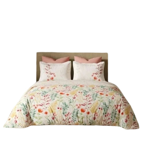 White Double Cotton Bed Bedsheets