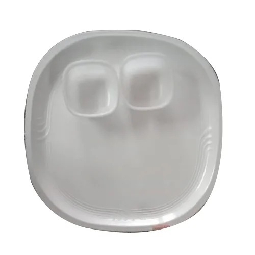 White Plastic Dinner Plate
