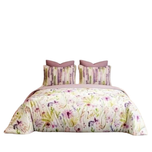 White Printed Cotton Bedsheet