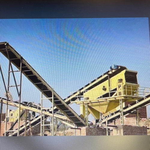 Automatic stone crusher plat