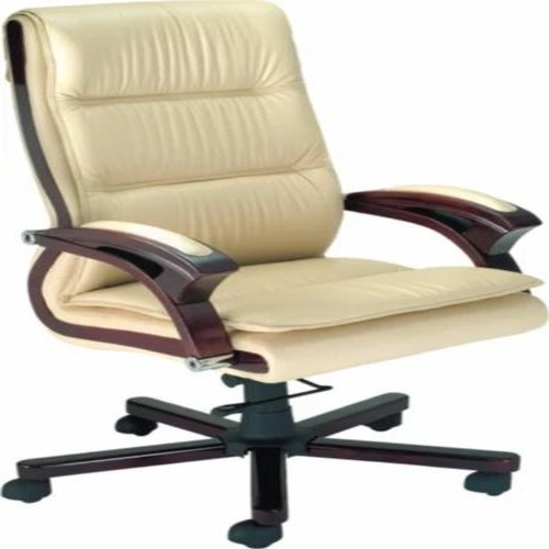 Beige Office Chair - Standard Size, Beige | Durable, Easy to Clean, Eco-Friendly French Design