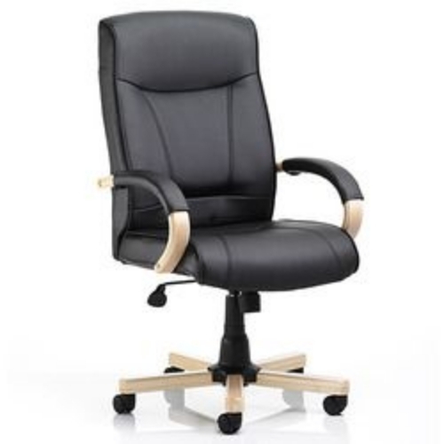 Black Office Chair - Steel Medium Back, 18 Inch Seating Height, Adjustable | Easy to Clean, Good Quality