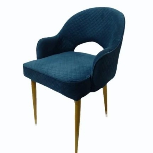 Velvet Blue Cafe Chair 
