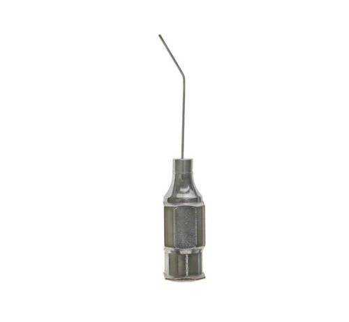 19G Regular Air Cannula - Stainless Steel, Bend Shaft, Sterilized | Reusable, Foldable, Easy to Use, Manual Power