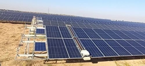 Automated Solar Panel Cleaning Robot