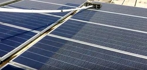 Automatic Rooftop Solar Panel Cleaning Robot