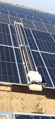 Automatic Solar Panel Dry Cleaning System