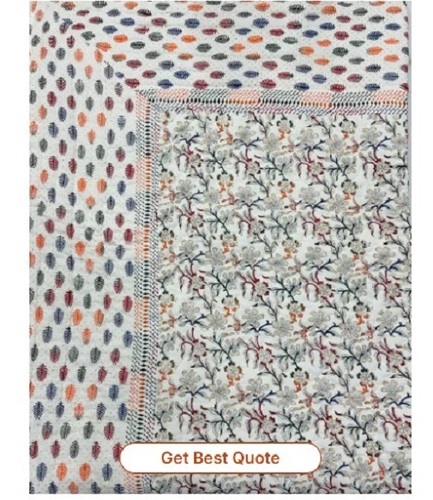 Cotton Handblock Printed Rajai
