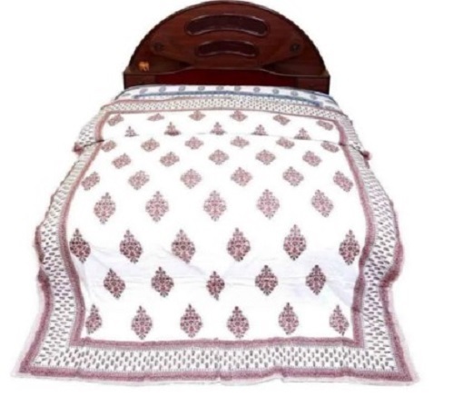 Double Bed Hand Block Printed Razai
