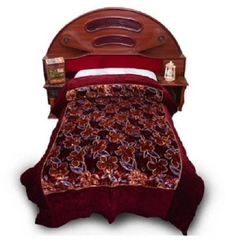 Double Size Printed Velvet Quilt - Velvet, Full Size | Winter Use, Customizable, Tested Quality