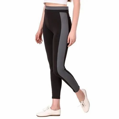 High Waist Leggings - Cotton, Sizes S-XXXL, Black, 4-Way Stretch, Breathable, Quick Dry, No Fade