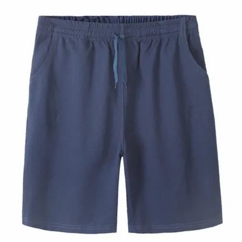 Mens Plain Cotton Shorts - Cotton, Customized Size, Grey | Lightweight, Soft, Breathable, Quick Dry, Comfortable Fit