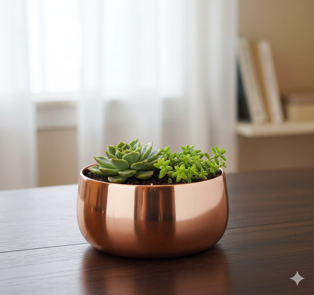 METAL HANDI POT IN PLATING   