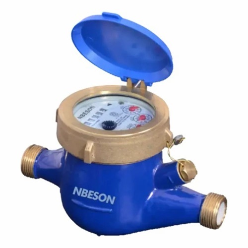 Nbeson Water Meter 15mm Multijet - Plastic Multi Color Analog Display | Residential Use