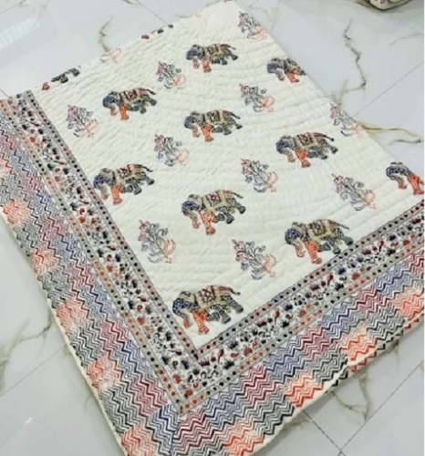 Pure Cotton Rajai - Cotton, Full Size, Printed | Customizable, Tested Quality, Winter Use