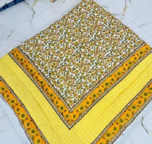 Rajasthani Printed Cotton Rajai - Cotton, Full Size | Lightweight, Tested Quality, Timely Delivery