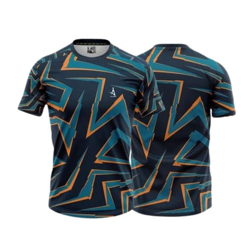 Round Necks And Half Sleeves Sports Jerseys - Polyester, Multi Color, Regular Fit | Quick Dry, Comfortable Fit, Elegant Design