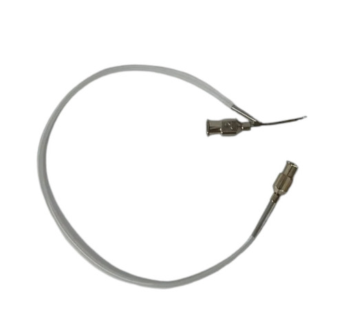 Simcoe Irrigation Aspiration 21G Cannula - SS with Plastic Pipe, Non Sterilized | Reusable, Foldable, Manual, Easy to Use