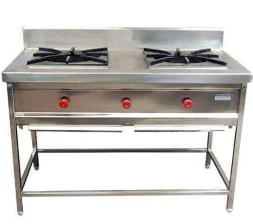 Stainless Steel Bhatti Two Burner