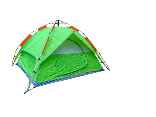 2 People Waterproof Portable Dome Tent - Polyester, 6x6 Feet, Aluminum Poles | PU Coated Fabric, Double Layer, Wind Stable