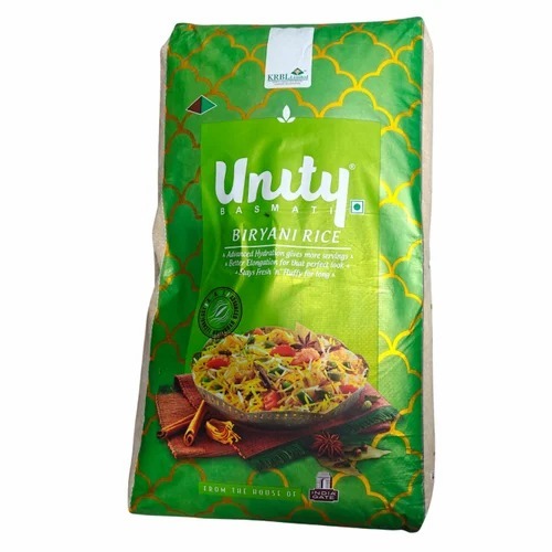 30kg Unity Basmathi Briyani Rice - PP Bag, White | Long Grain, Fresh, 100% Pure, Common Cultivation