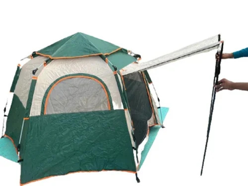 4 Person Automatic Camping Tent, 10 Ft X 12 Ft Size