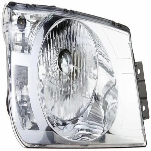Mahindra Bolero Car Headlight - Halogen, Black | Compatible for Right and Left Side, Good Quality