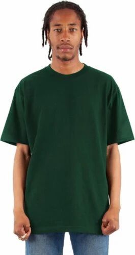 Men Plain Half Sleeves T Shirt