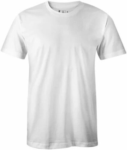 Men Plain White T Shirt