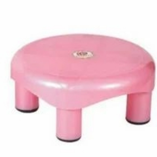 Pink Plastic Bathroom Stool