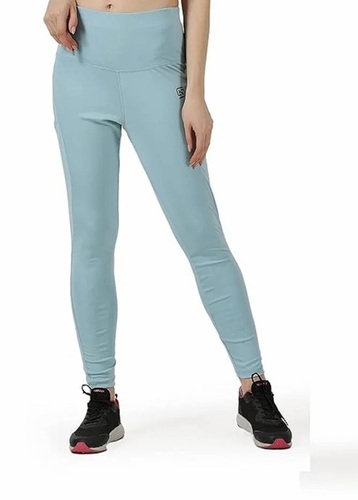 Plain Sports Leggings - Polyester, Sizes S-XXXL, Green | Breathable, Quick Dry, Anti Wrinkle, No Fade, Elastic Waist