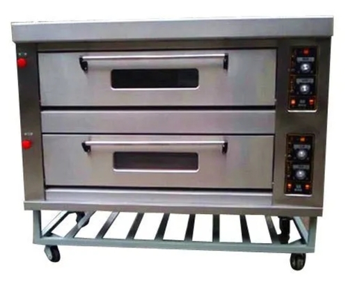 Single Door Double Deck Oven 6 Tray