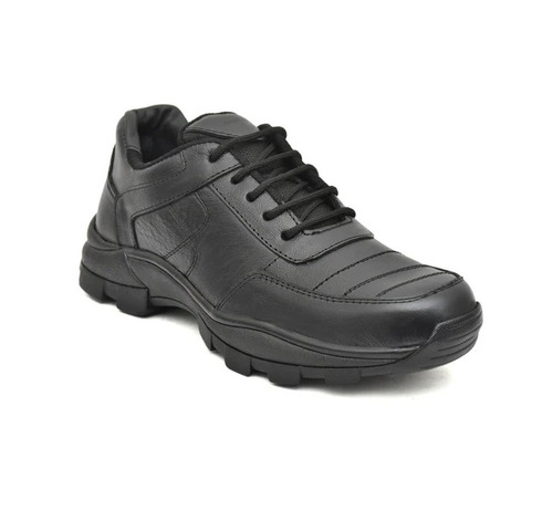 Sporty Sole Leather Safety Shoes