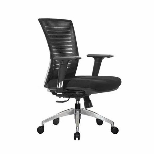 Black Office Mesh Chair - Standard Size, Black | Durable, Easy to Clean, Eco-Friendly