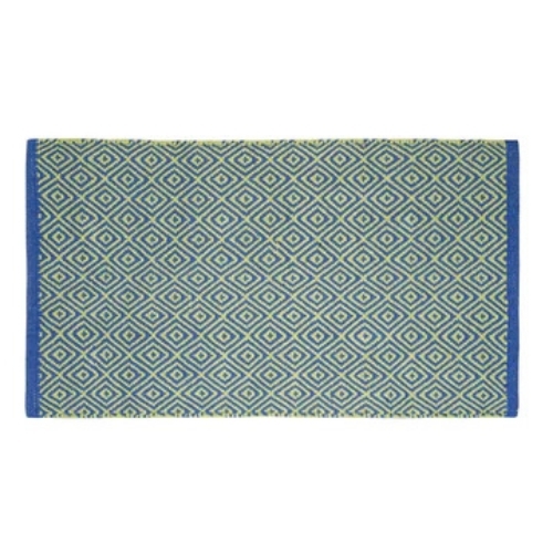 Blue Green Line Floor Matt