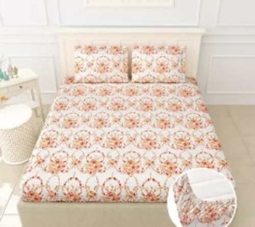 Cotton King Size Fitted Bedsheet
