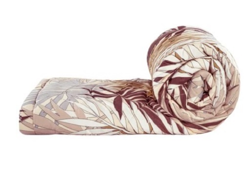 Hand Block Leaf Print Cotton Quilt