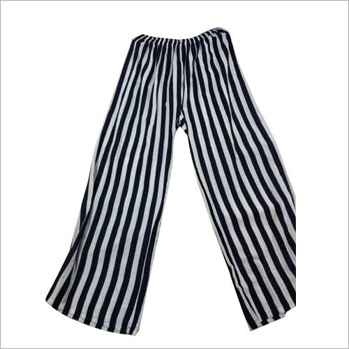 Linear Palazzo - Multi Color Printed, All Size | Breathable, Washable, Flared Design, Elastic Waistband, Durable Stitching