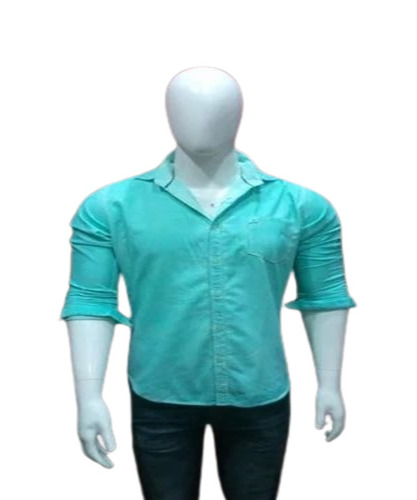 Men Cotton Plain Shirt