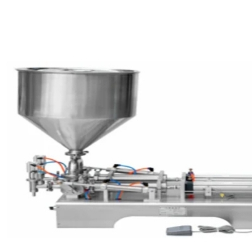 Paste Filling Machine - Stainless Steel, Silver, Electric 220-440V | Automatic, Adjustable Volume, High Accuracy, Leak Proof, Pedal Operation