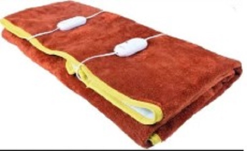 Warm Plain Brown Electric Blanket