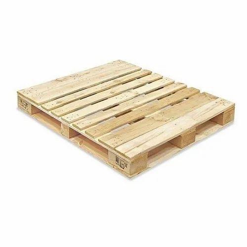 Wood Pallets - Natural Wood, Standard Sizes, Light Color | Heavy Load, Reusable, Eco Friendly, Sturdy, Easy Handling, Repairable