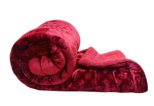 Woolen Single Bed Quilt - Wool, Full Size, Plain Dyed | Lightweight, Easy to Clean, Timely Delivery