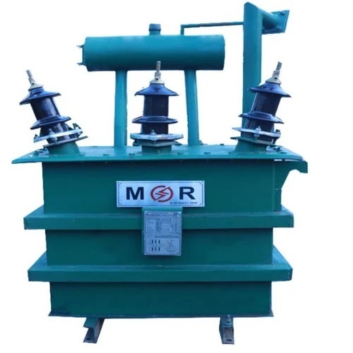 16 Kva Oil Cooled Distribution Transformer - Metal, 220-440 V, 5 Amp | High Efficiency, Durable, 50-60 Hz
